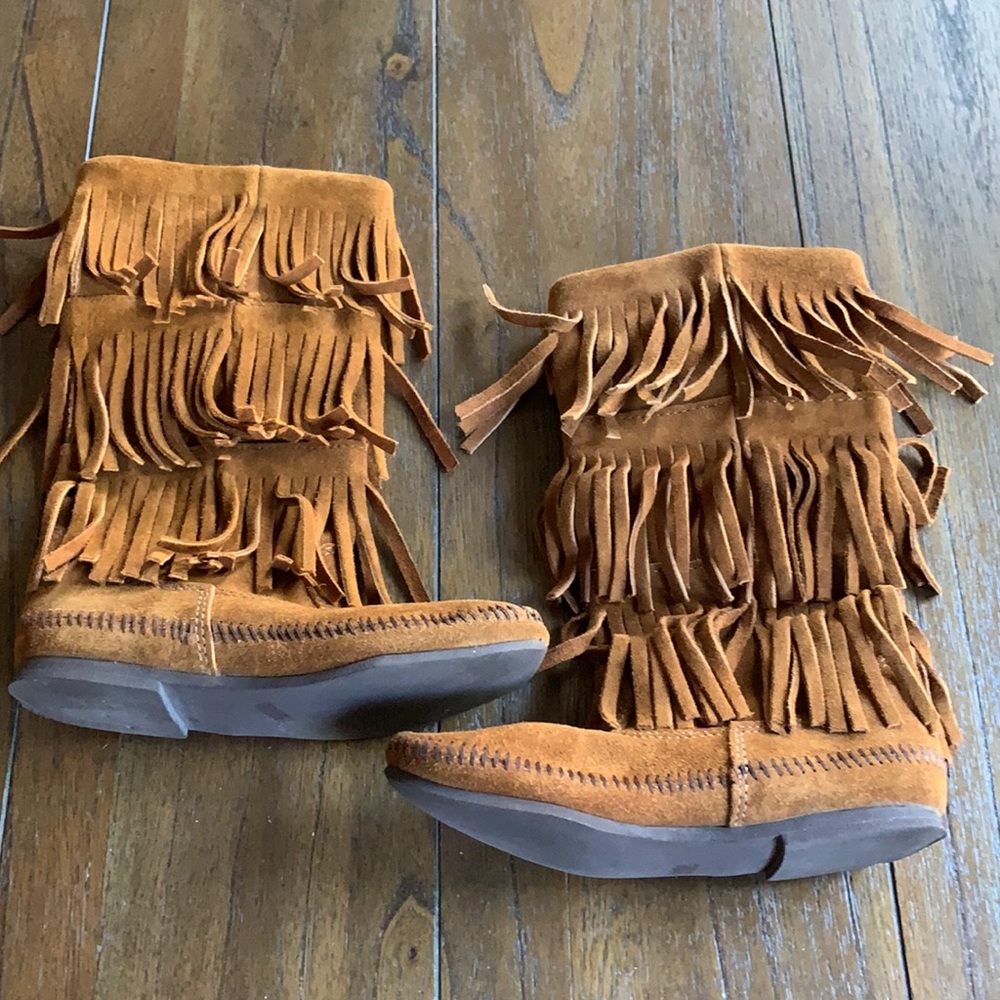 Minnetonka 3-Layer Fringe Boots - image 4